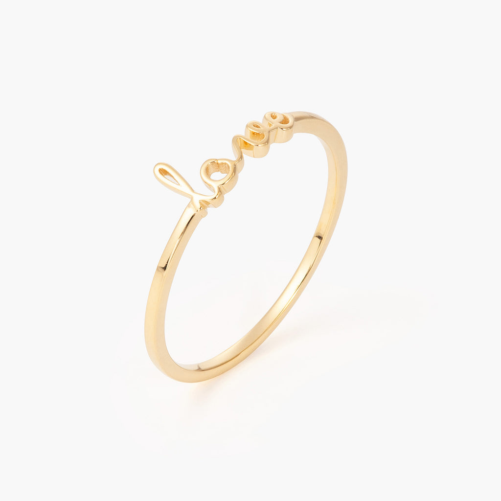 Love 14kt gold ring Yellow Gold Love Ring