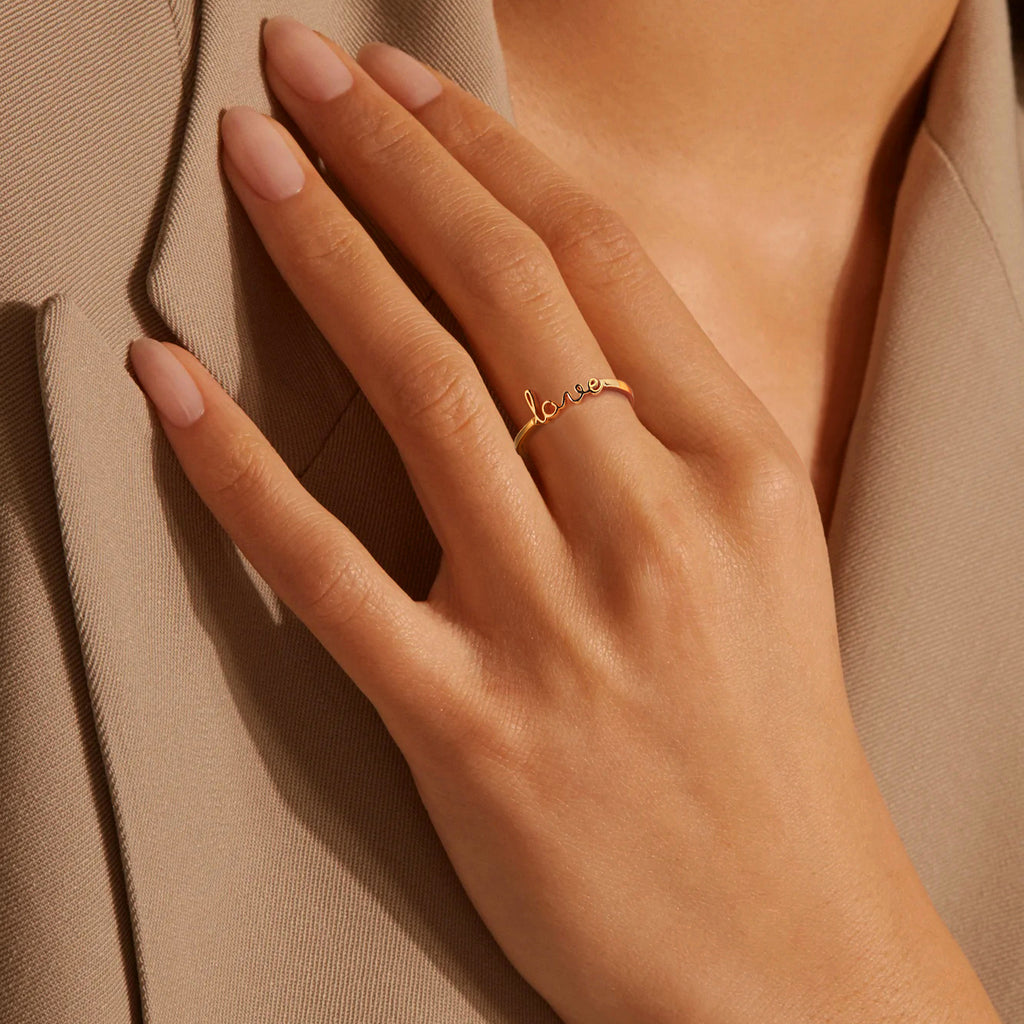 Love 14kt gold ring Yellow Gold Love Ring